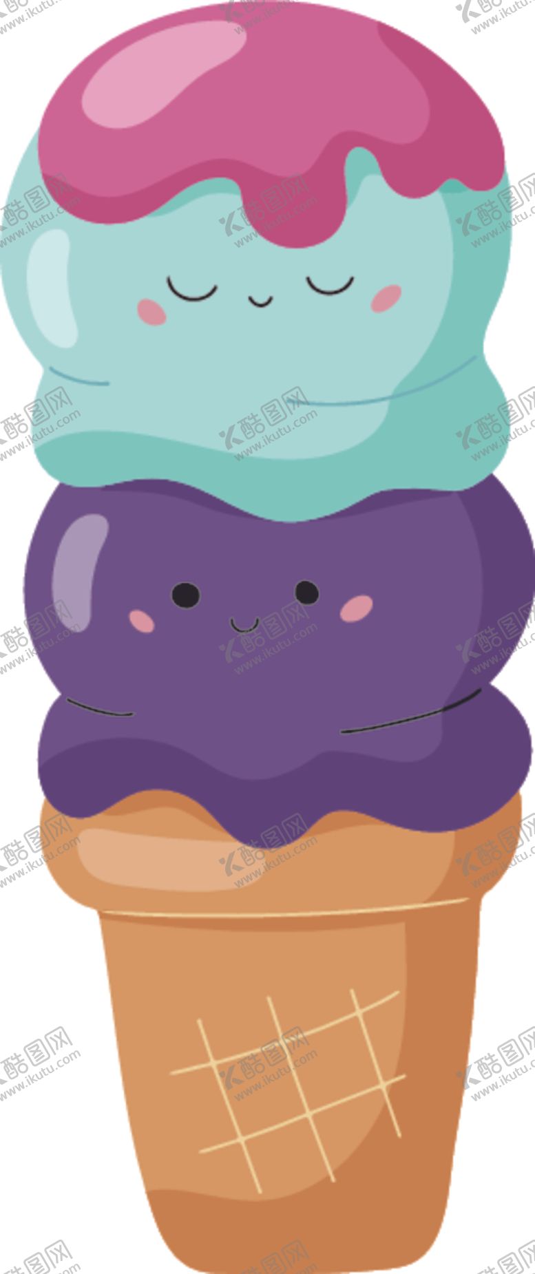 编号：30939410210937045418【酷图网】源文件下载-可爱食物