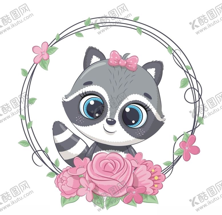 编号：61464509290400017746【酷图网】源文件下载-卡通浣熊