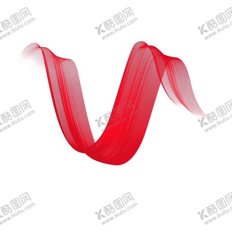 编号：63223506282346066273【酷图网】源文件下载-红色飘带