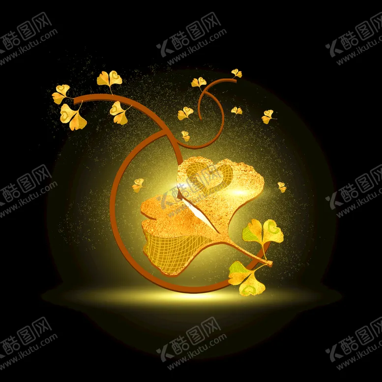 编号：48753209131904398501【酷图网】源文件下载-银杏叶叶秋叶