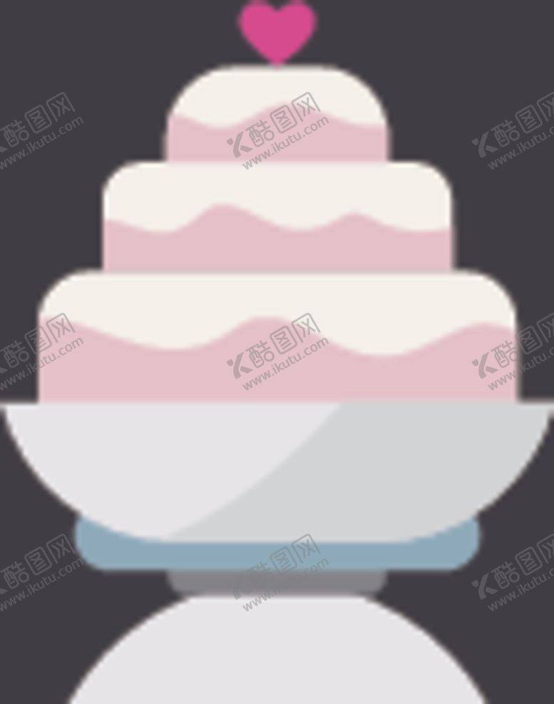 编号：80265707071551072614【酷图网】源文件下载-爱心蛋糕