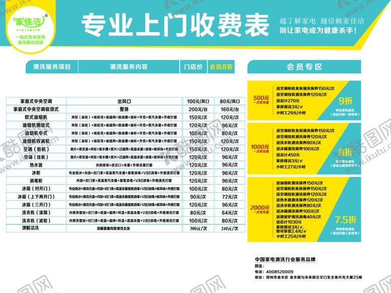 编号：78925009151331377104【酷图网】源文件下载-收费表