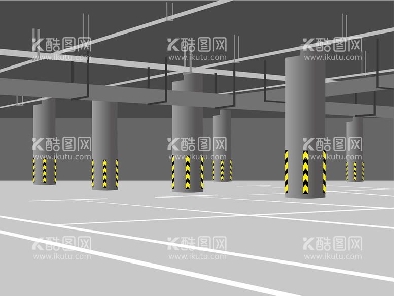 编号：13540209152228026905【酷图网】源文件下载-停车场场景图矢量图