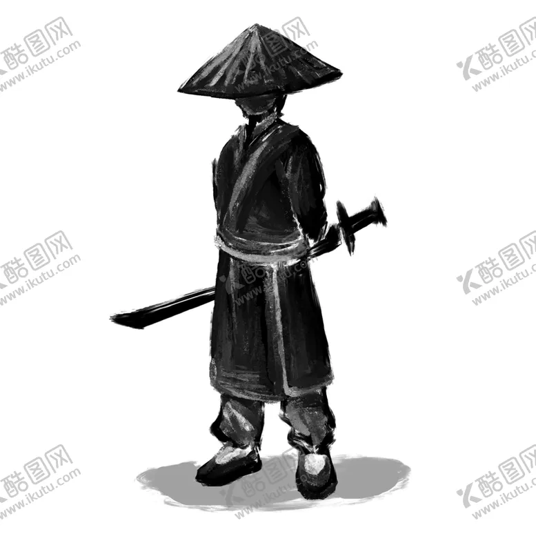 编号：65996705011859129263【酷图网】源文件下载-水墨武侠人物