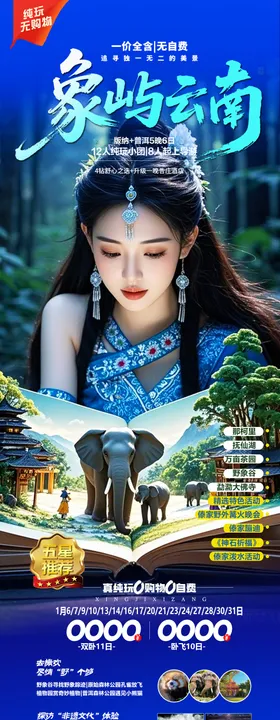 云南旅游长图