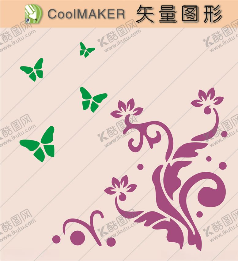 编号：34868710260646403639【酷图网】源文件下载-花草剪纸花草壁纸简洁手绘