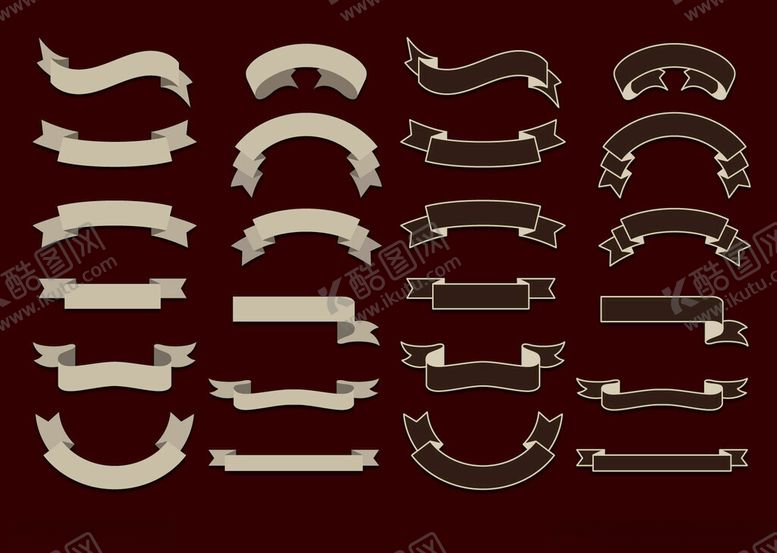 编号：33817304131227072942【酷图网】源文件下载-丝带标签