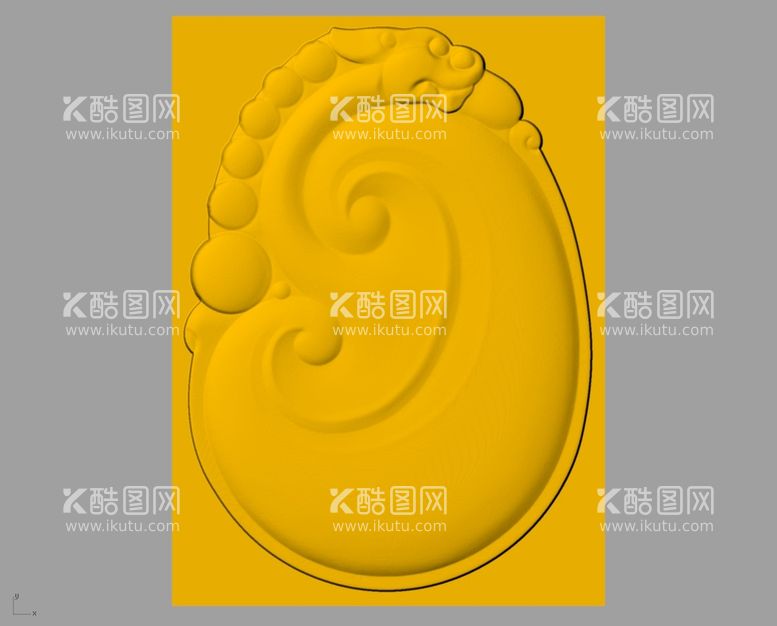 编号：39724912152058324866【酷图网】源文件下载- CAD浮雕装饰画3D模型