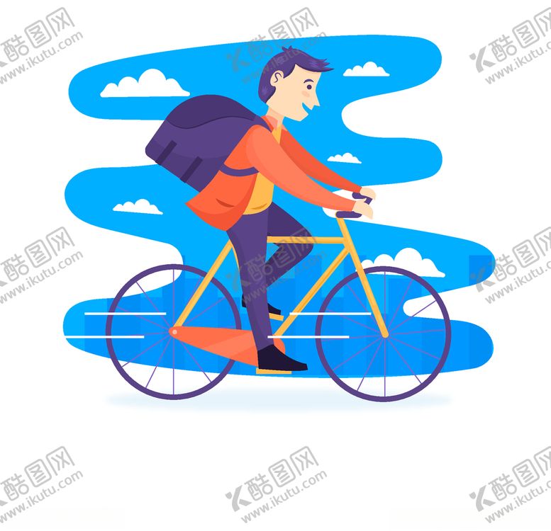 编号：39002705050238152188【酷图网】源文件下载-骑自行车