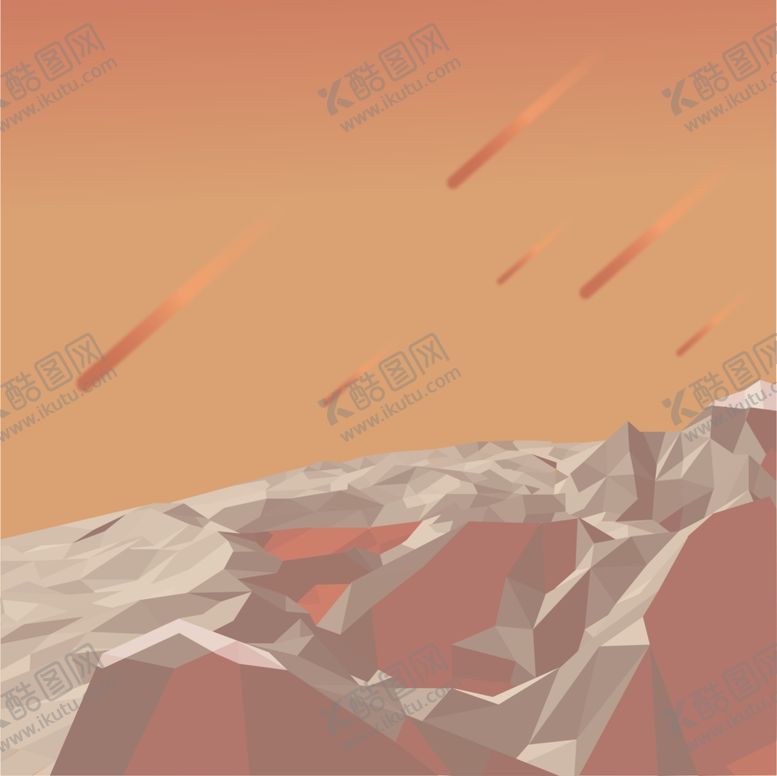 编号：56872807132240086936【酷图网】源文件下载-梦幻渐变火山喷发流星陨落素材