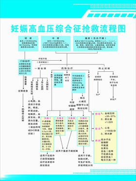 妊娠高血压综合征抢救流程图