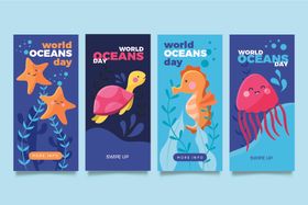 海洋生物主题帆布包设计