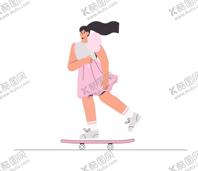 编号：44537401121444543883【酷图网】源文件下载-扁平风抽象人物插画
