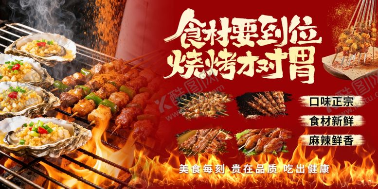 编号：33811404141252479591【酷图网】源文件下载-烧烤海报