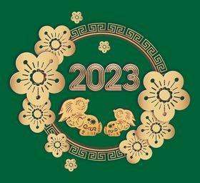 2023年金色共享矢量图