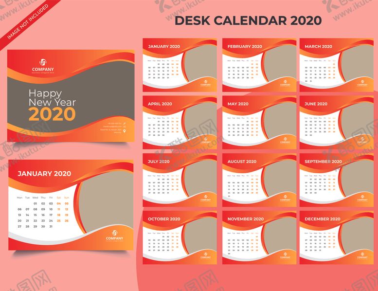 编号：30222809252345042554【酷图网】源文件下载-2020日历