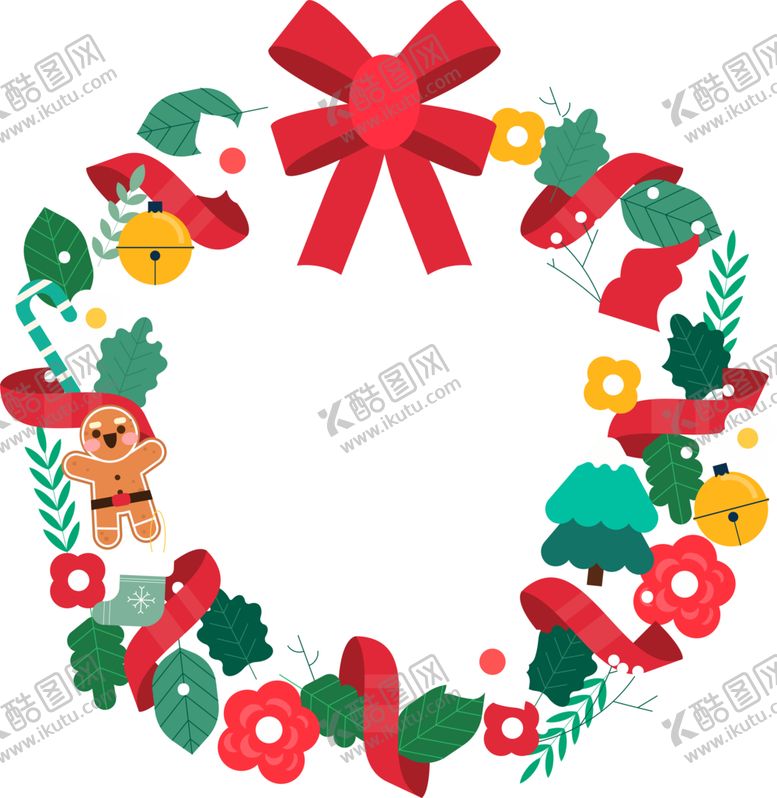 编号：41687901251240121115【酷图网】源文件下载-花环免抠图