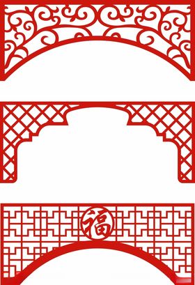 中式边框矢量花纹欧经典花纹条