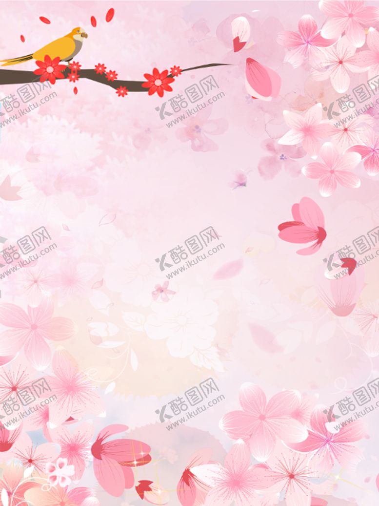 编号：27051309160713396749【酷图网】源文件下载-粉色樱花背景