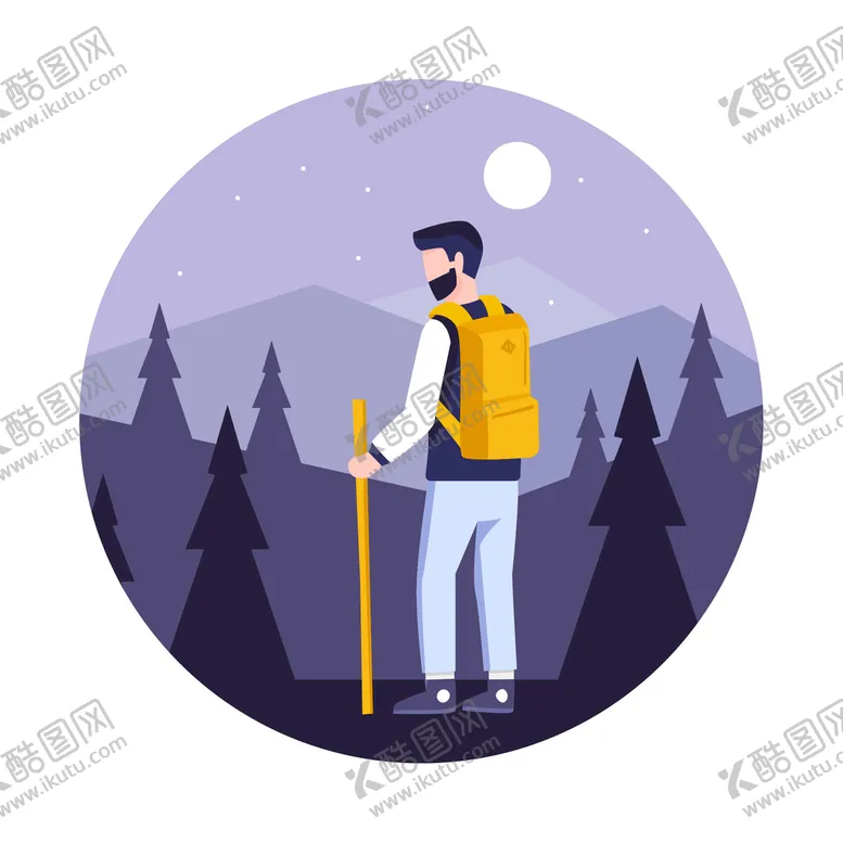 编号：12659809141312503741【酷图网】源文件下载-徒步旅行 户外探险行山