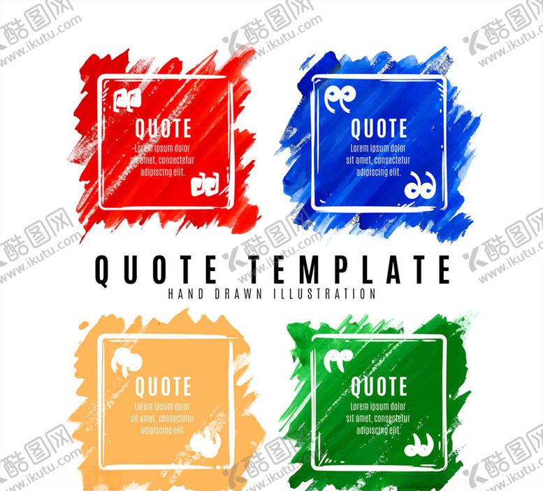 编号：45798410302327316190【酷图网】源文件下载-水彩语言气泡矢量图