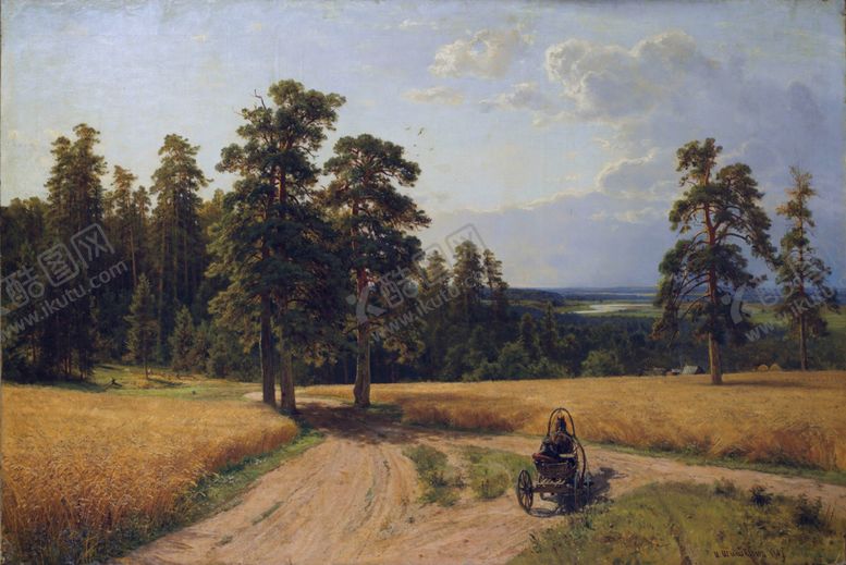 编号：34858409222249412222【酷图网】源文件下载-希施金树林风景油画