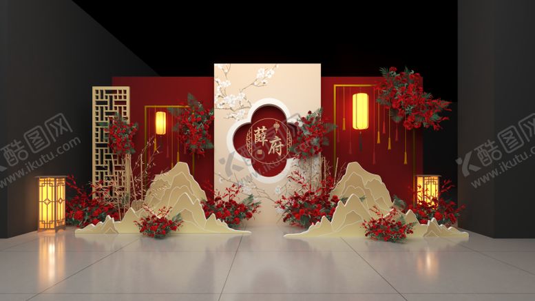编号：10978710190506074055【酷图网】源文件下载-中式婚礼合影