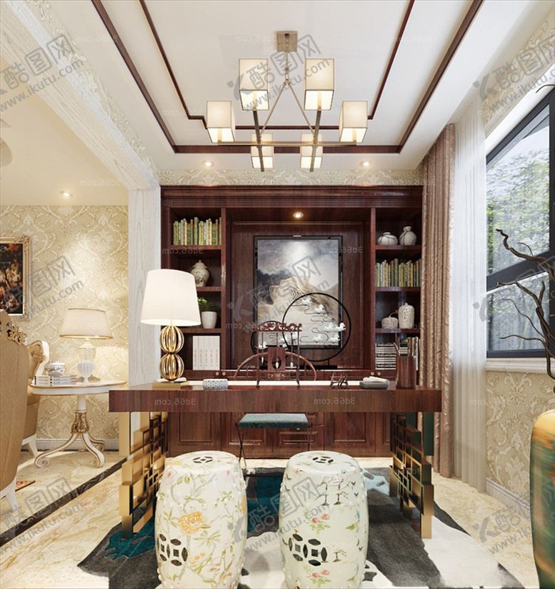 编号：94301510090646161860【酷图网】源文件下载-欧式书房