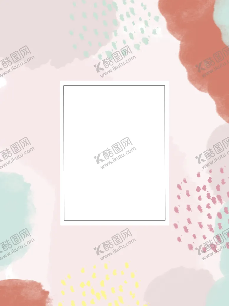编号：49175506260430174894【酷图网】源文件下载-水彩邀请函背景图片