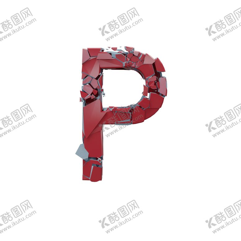 编号：99656607131903305151【酷图网】源文件下载-3D破碎立体字母