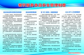 餐饮单位食品安全管理制度