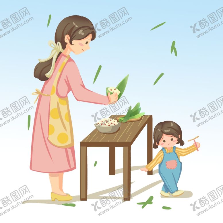 编号：95317001251045085887【酷图网】源文件下载-包粽子