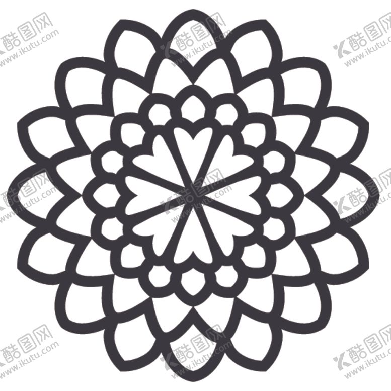 编号：52360009120054023899【酷图网】源文件下载-黑白简约花纹图案设计