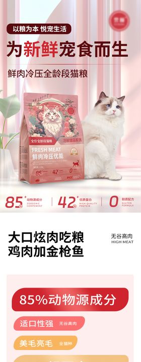 猫粮产品详情页模板