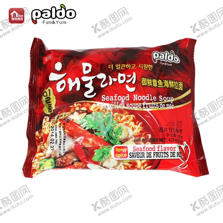 编号：64127009160835254562【酷图网】源文件下载-韩国八道御膳章鱼海鲜拉面方便面