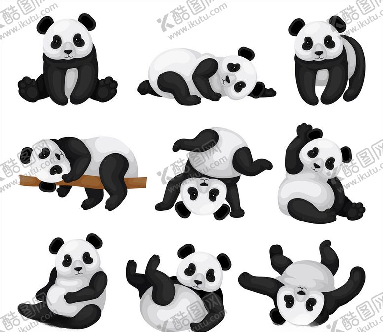编号：89774409260408433608【酷图网】源文件下载-卡通大熊猫