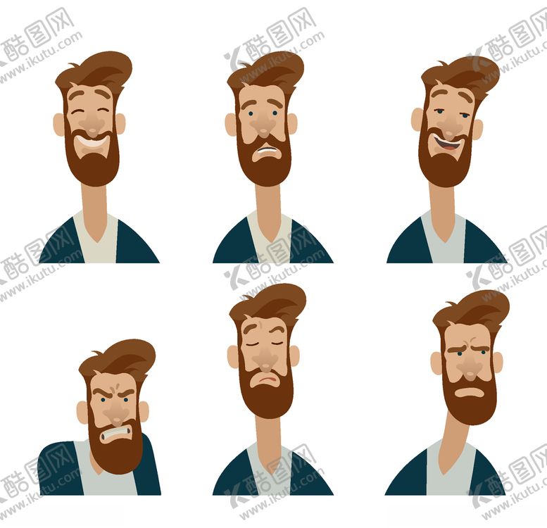 编号：96243010131809577571【酷图网】源文件下载-不同表情