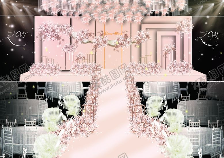 编号：12670005130312069286【酷图网】源文件下载-香槟色婚礼