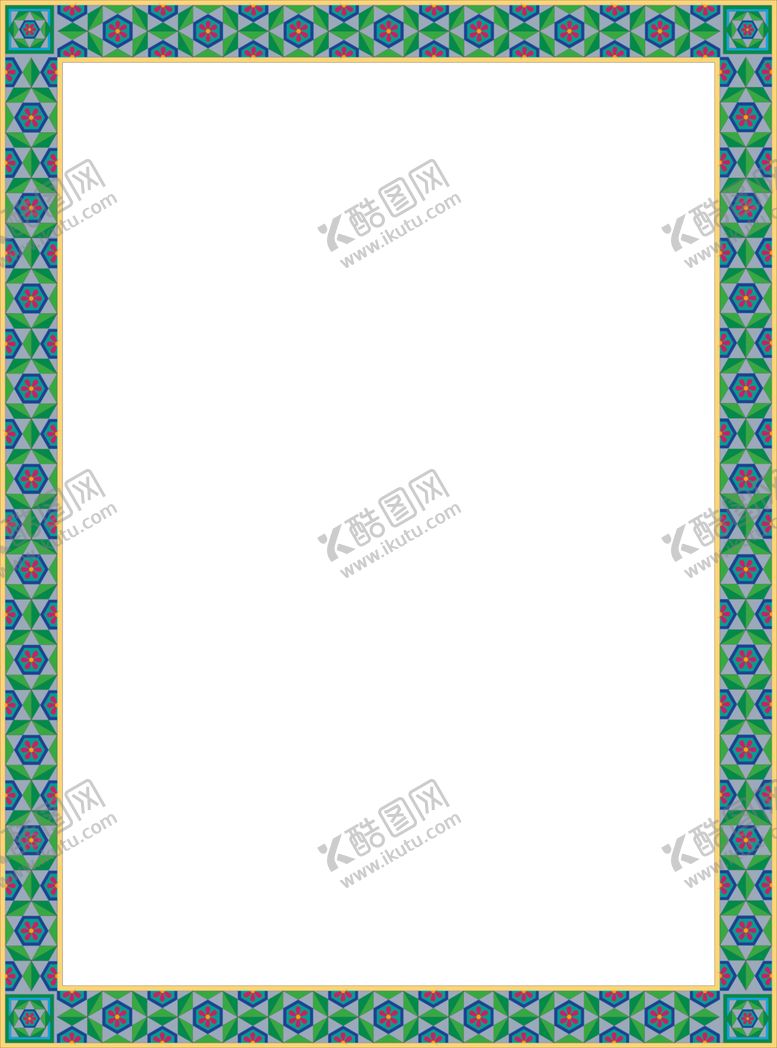编号：81536205190447533888【酷图网】源文件下载-简约花纹边框