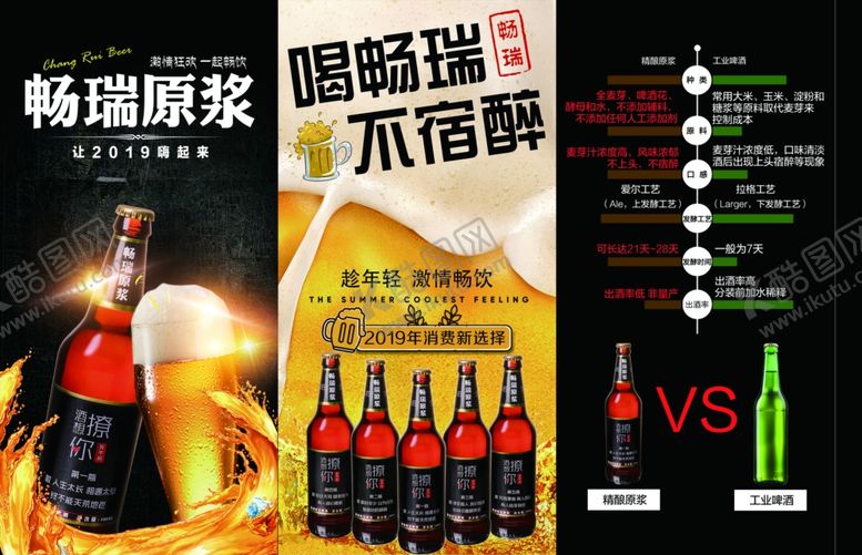 编号：23344811291115506562【酷图网】源文件下载-啤酒三折页