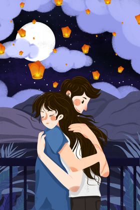 情人节创意插画海报