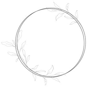 手绘花藤边框