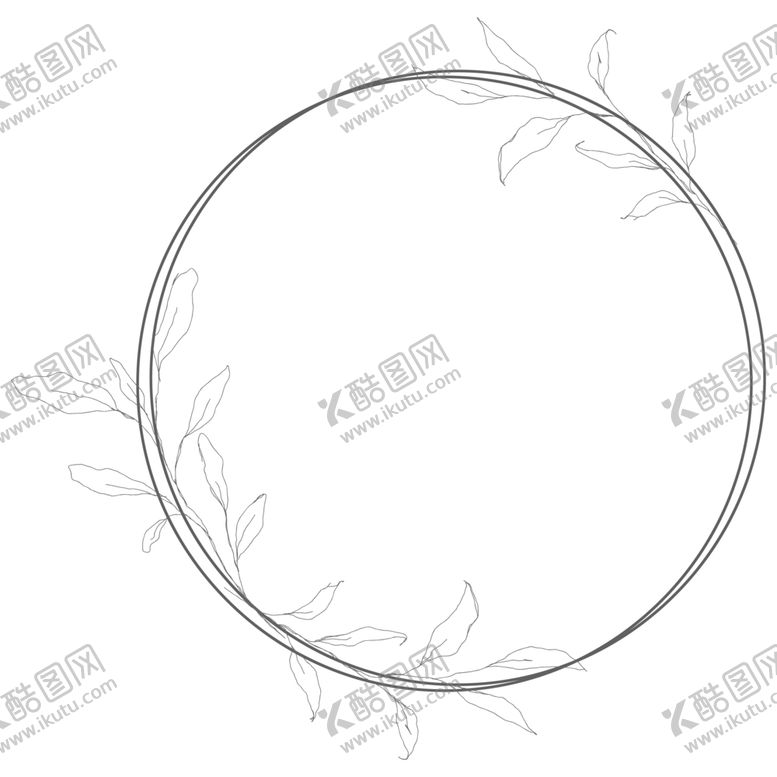编号：20503005011945317876【酷图网】源文件下载-手绘花藤边框