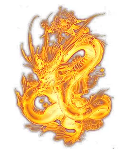 金龙免扣纹浮雕图腾