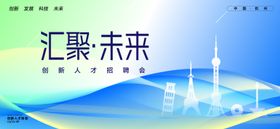 校园人才招聘会海报展板