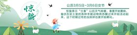 惊蛰春天海报展板天气