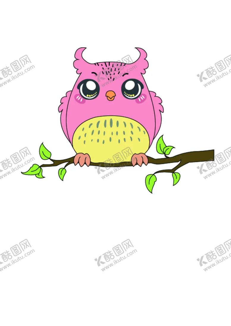 编号：41039709130608013296【酷图网】源文件下载-卡通猫头鹰