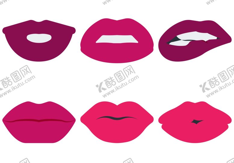 编号：84377410311052374382【酷图网】源文件下载-卡通嘴唇