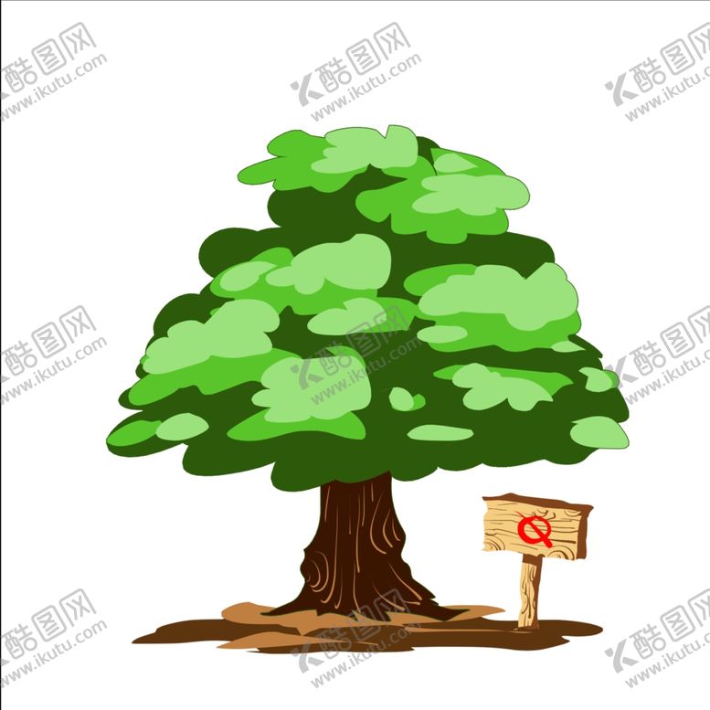 编号：72910207131914389118【酷图网】源文件下载-环保树卡通