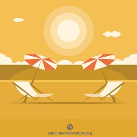 矢量热辣辣的太阳